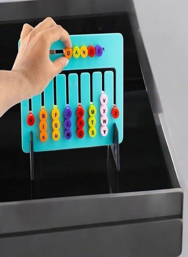 ROKTRY Montessori Slide Puzzle Game for Teaching Plastick Game Board | Math Skill Booster Puzzle Game| for Cognitive Skills & Basic Readiness,and Pattern Matching, Letters Move Reading Spelling Games - Image 2